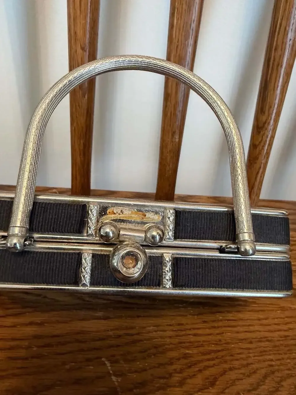 Martini Novelty Cocktail Print Hard Clutch Handbag